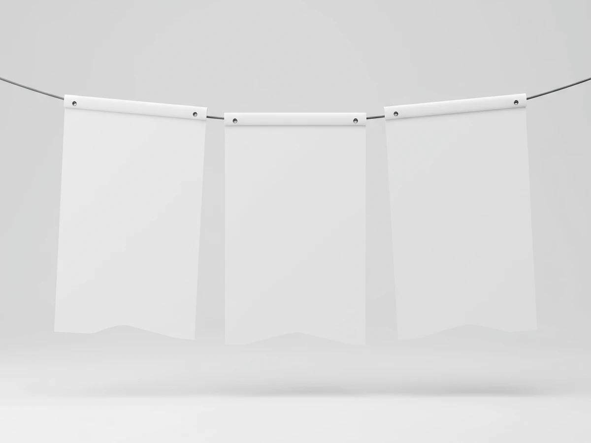 Paper Banner Flags (10 flags)