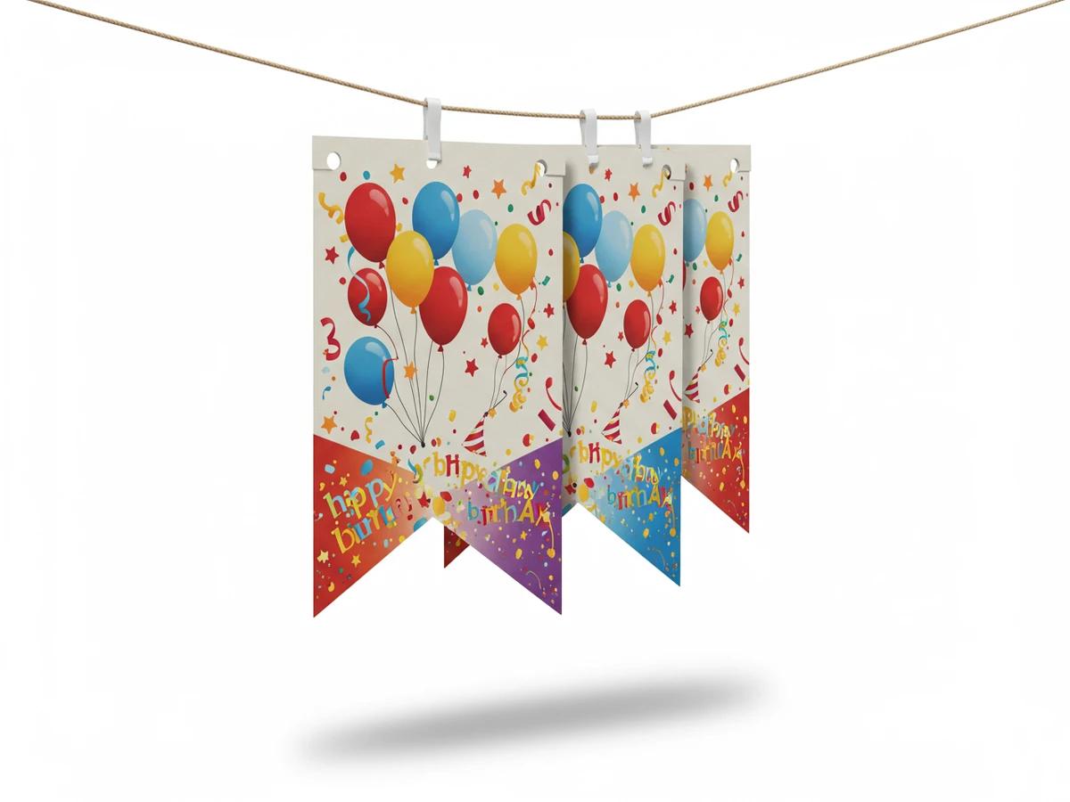 Paper Banner Flags (10 flags)